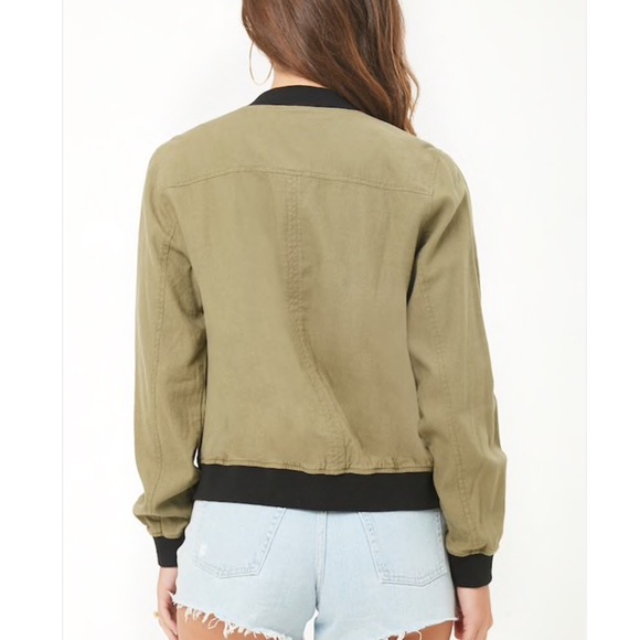Jackets & Coats Linen Olive Green Jacket Poshmark